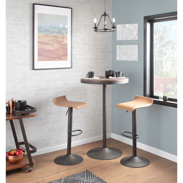 Wade Logan® Camargo Swivel Adjustable Height Stool & Reviews Wayfair